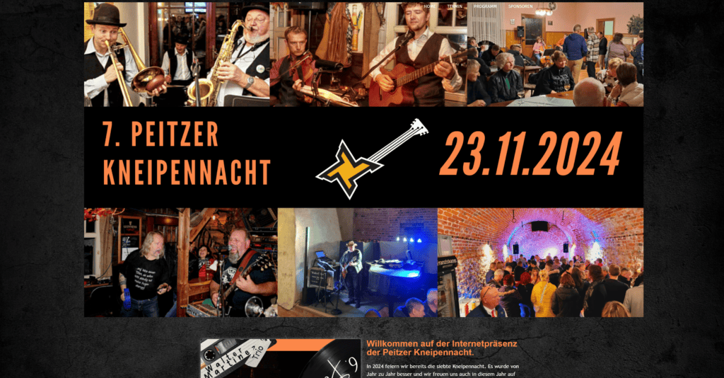 SeitenSymphonie Referenz - Peitzer Kneipennacht