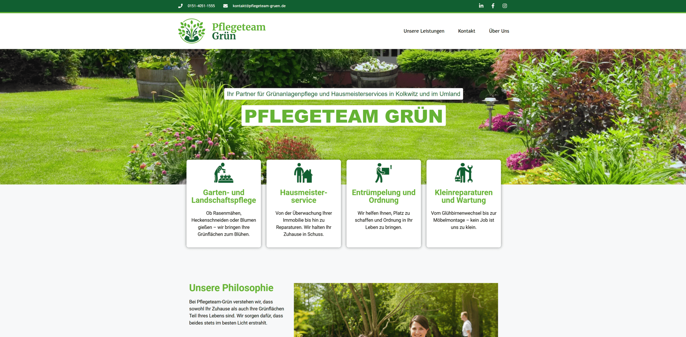SeitenSymphonie Referenz - Pflegeteam Grün